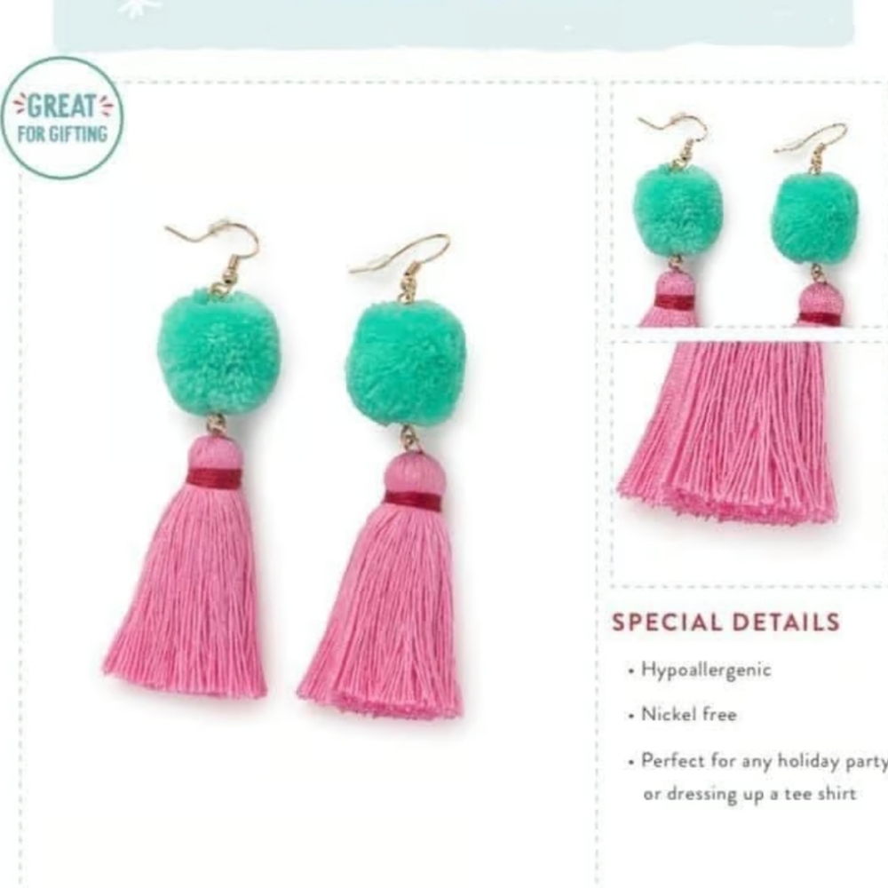 Matilda Jane Winter Love Pom Earrings